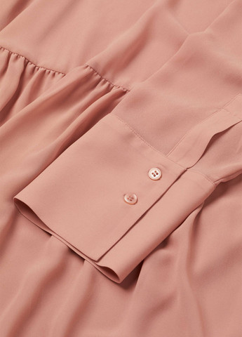 Пудровое кэжуал платье для беременных клеш H&M однотонное