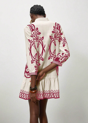 Молочна кежуал сукня SHEIN з малюнком