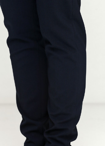 Темно-синие кэжуал демисезонные прямые брюки Soyaconcept