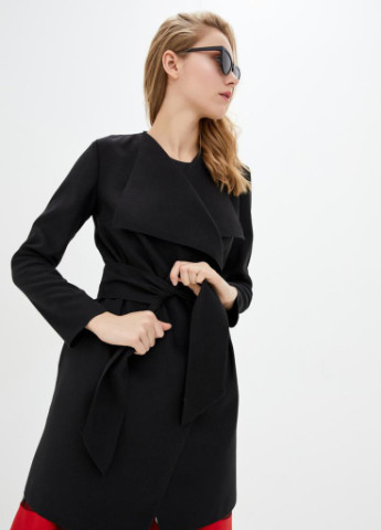 Черное демисезонное Женское пальто Eleganc Podium