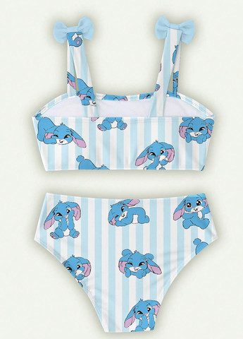 Комбинированный демисезонный купальник (лиф, трусики) топ, раздельный SHEIN