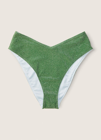 Зелений літній купальник (топ, трусики, спідниця) бандо Victoria's Secret
