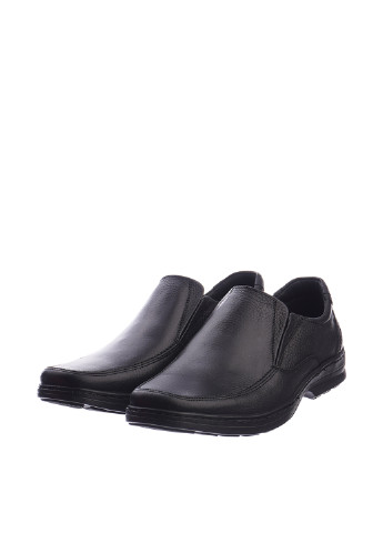 Кэжуал черные мужские украинские туфли Cliford на резинке