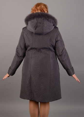 Серая зимняя стеганная зимняя куртка Mangust