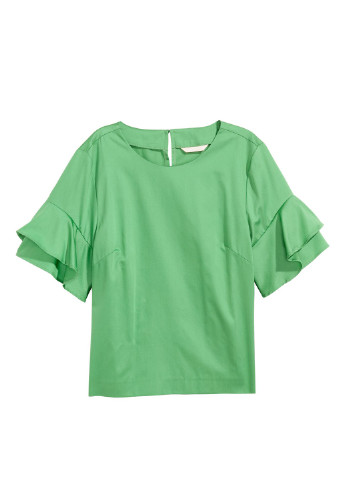 Зелёная блуза H&M