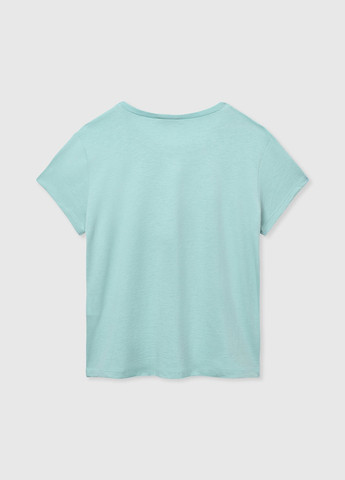 Світло-блакитна літня футболка United Colors of Benetton