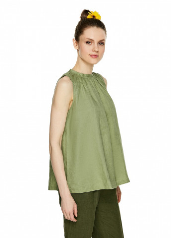 Бледно-зеленая летняя блуза United Colors of Benetton