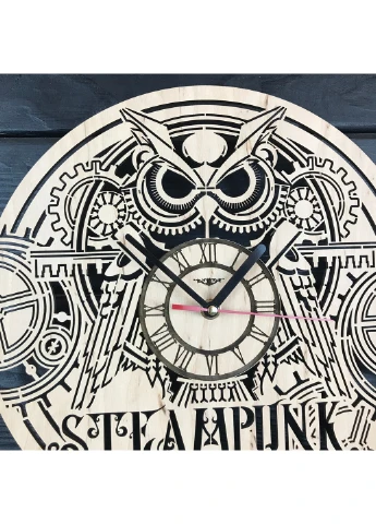 Концептуальний дерев`яний годинник в інтер`єр «Steampunk» 7Arts (253566428)