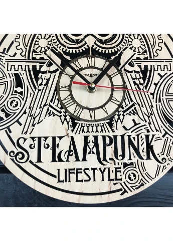 Концептуальний дерев`яний годинник в інтер`єр «Steampunk» 7Arts (253566428)