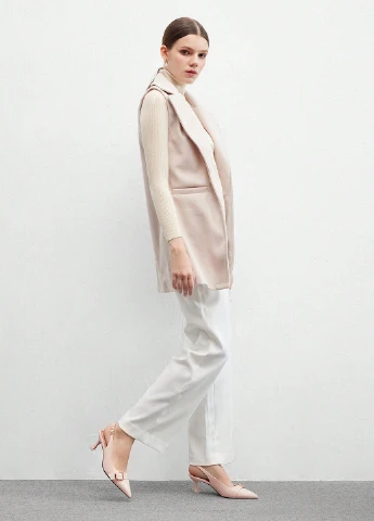 SHEIN Туфли слингбеки пудровый з искусственная кожа, китай — лето (332110939)