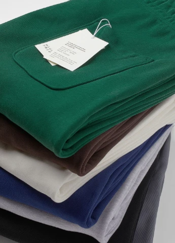 Темно-зеленые кэжуал демисезонные брюки H&M