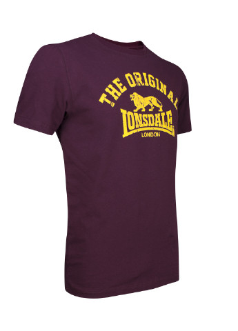 Бордовая футболка Lonsdale ORIGINAL