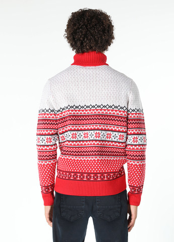 Красный зимний свитер Colin's