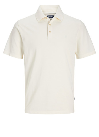 Кремовая футболка-поло для мужчин Jack & Jones однотонная