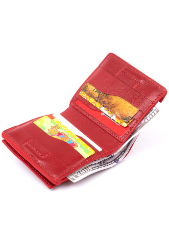 Жіночий шкіряний гаманець 9,5х10х2 см Grande Pelle (252128999)