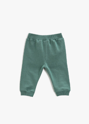Зеленые спортивные демисезонные брюки джоггеры KOTON