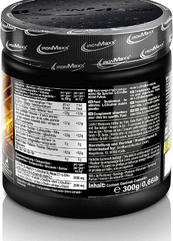 Цитрулін Малат Citrulline Malate 2:1 Powder 300g Ironmaxx (256536895)