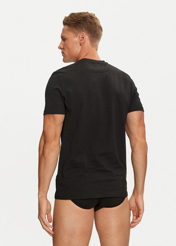 Черный демисезонный комплект (футболка, трусы) Guess