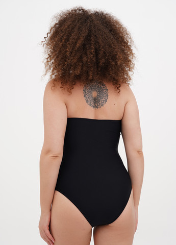 Черный летний купальник слитный No Brand