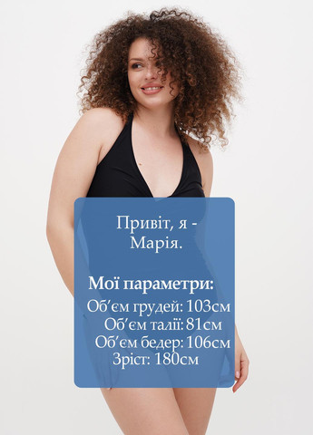 Черный летний купальник слитный No Brand