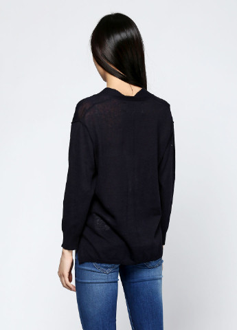 Темно-синий демисезонный пуловер пуловер And Less