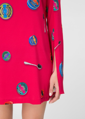 Розовое кэжуал платье Dafna May с орнаментом