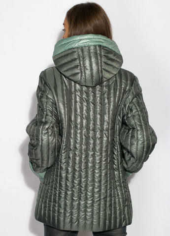 Темно-зеленая демисезонная куртка Time of Style