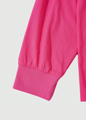 Лонгслів SHEIN напис рожевий кежуали бавовна, трикотаж