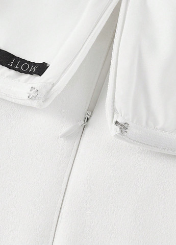 Білий кежуал сукня з відкритими плечима SHEIN однотонна