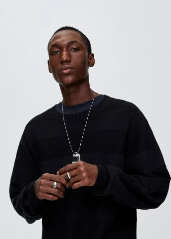 Чорний демісезонний джемпер джемпер Pull & Bear