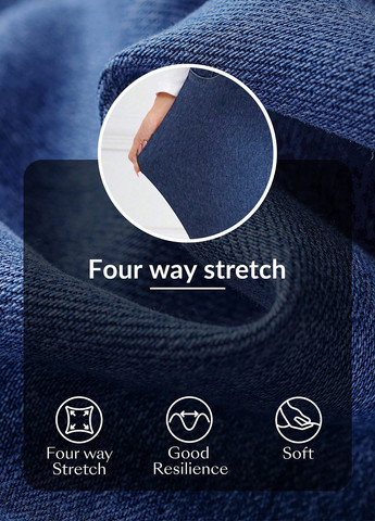 Синие демисезонные джеггинсы SHEIN