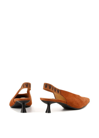 Le'BERDES Туфлі слінгбекі коричневий з натуральна замша, україна — літо (360795613)