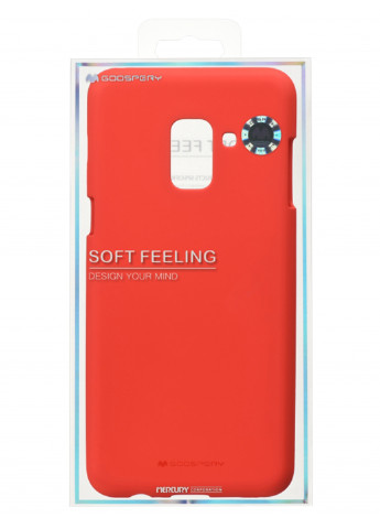 Чохол для, SF Jelly, RED Goospery Samsung Galaxy A8 (A530) червоний