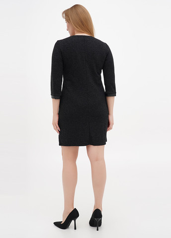 Темно-сіра кежуал сукня а-силует Sassofono меланжева