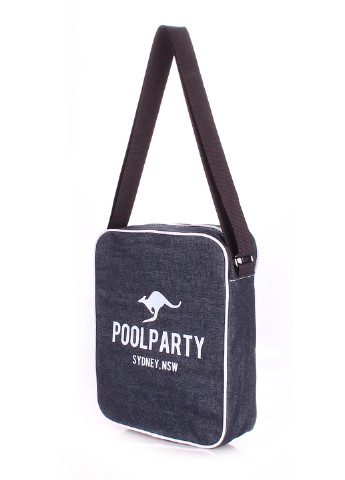 Мужская джинсовая сумка 22х28х6 см PoolParty (210338298)