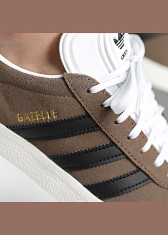 Кроссовки ID3190 adidas Gazelle Earth Strata Black коричневые демисезоны (317279514)