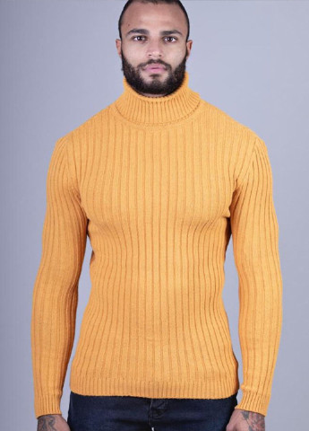 Светло-оранжевый демисезонный свитер Eksibir