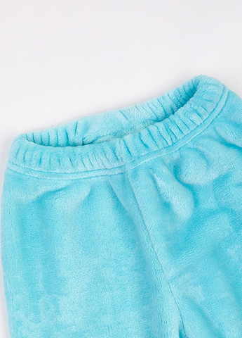 Голубая зимняя пижама (свитшот, брюки) Фламинго