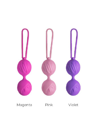 Вагінальні кульки Geisha Lastic Balls Mini Magenta (S), діаметр 3,4 см, вага 85 г Adrien Lastic (254973558)