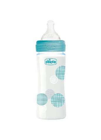 Бутылочка для кормления пластиковая Well-being Physio Colors с силик. соской 0м+ 240 Chicco (252188744)