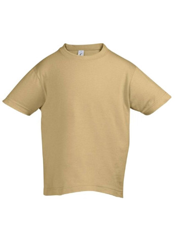 Песочная летняя футболка с коротким рукавом Sol's