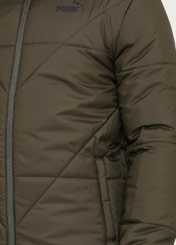 Оливковая (хаки) зимняя куртка Puma