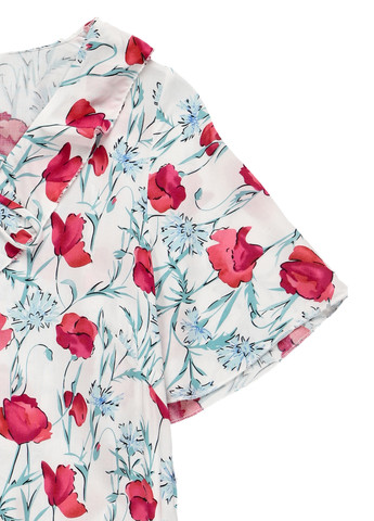 Белое кэжуал платье Mamalicious с цветочным принтом