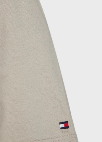 Бежева кежуал сукня сукня-футболка Tommy Hilfiger з написами