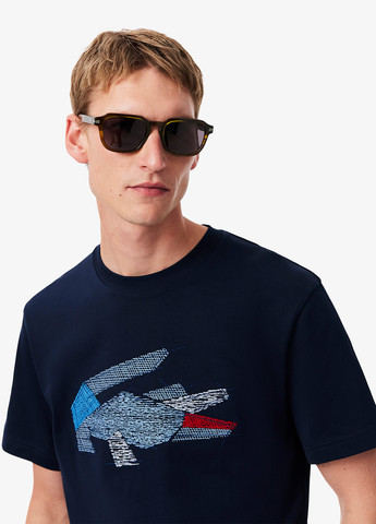 Индиго футболка Lacoste