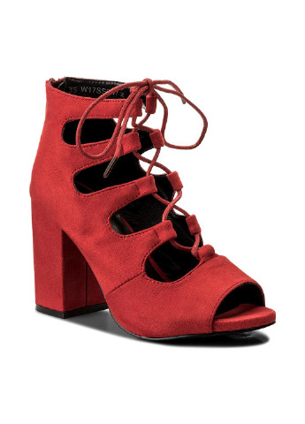 Красные черевики jenny fairy Jenny Fairy на шнурках с молнией