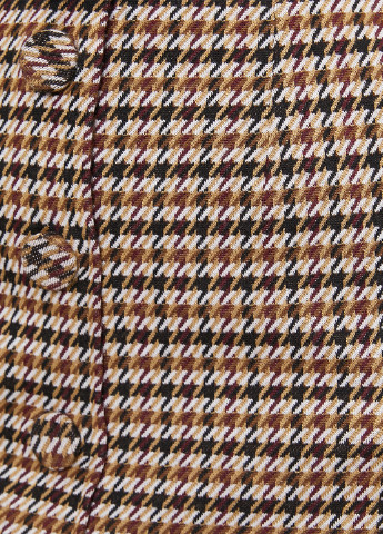 Коричневая кэжуал в клетку юбка KOTON карандаш