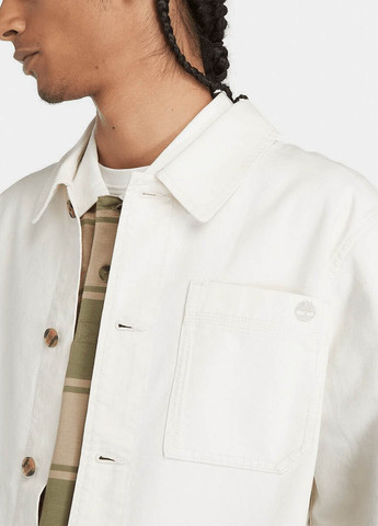 Біла демісезонна куртка-сорочка Timberland