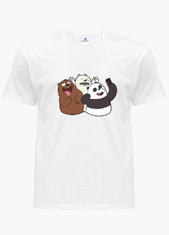 Белая демисезон футболка женская вся правда о медведях (we bare bears) белый (8976-2665) xxl MobiPrint