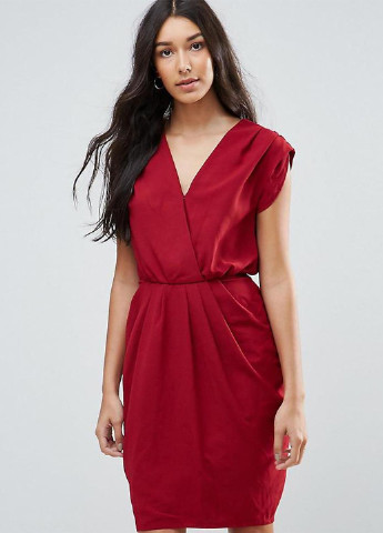 Червона кежуал плаття, сукня на запах Y.A.S. однотонна